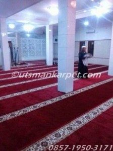 jual karpet masjid merah di bekasi