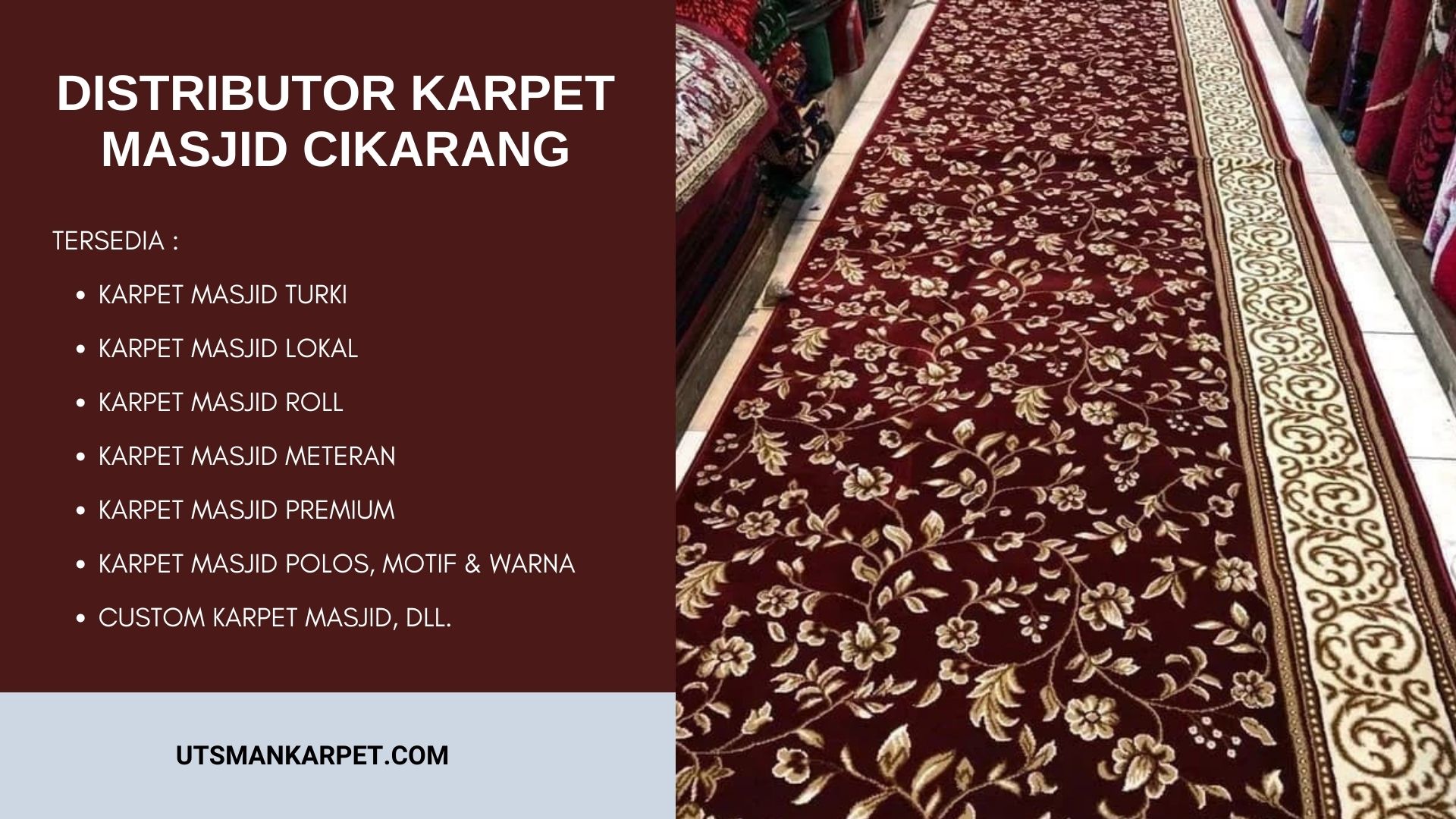 Distributor Karpet Masjid Cikarang
